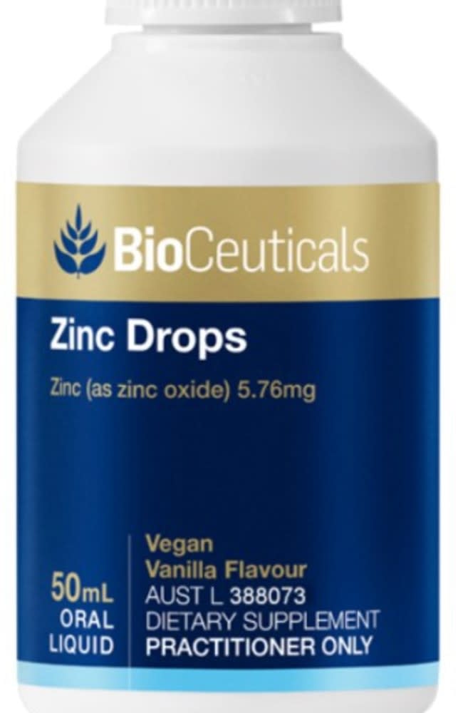 BioCeuticals Pty Ltd recalled two batches of BioCeuticals Zinc Drops on November 10, 2023. Picture: Supplied