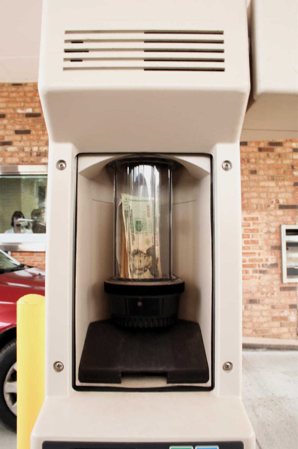 A drive thru bank.