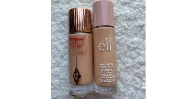 NEW e.l.f Halo Glow Liquid Filter VS Charlotte Tilbury Flawless Filter 🤩  $14 dupe omg 