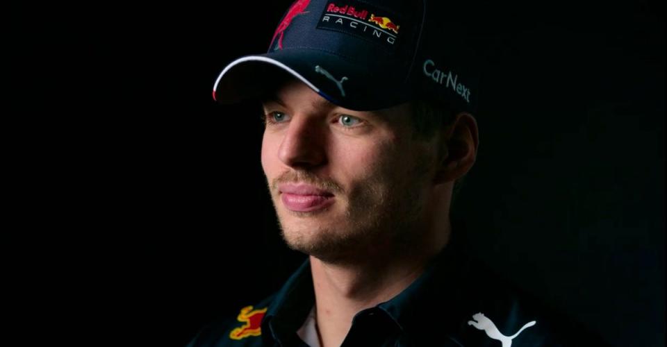 Max Verstappen is back in the Netflix chair but only appears fleetingly (Netflix)