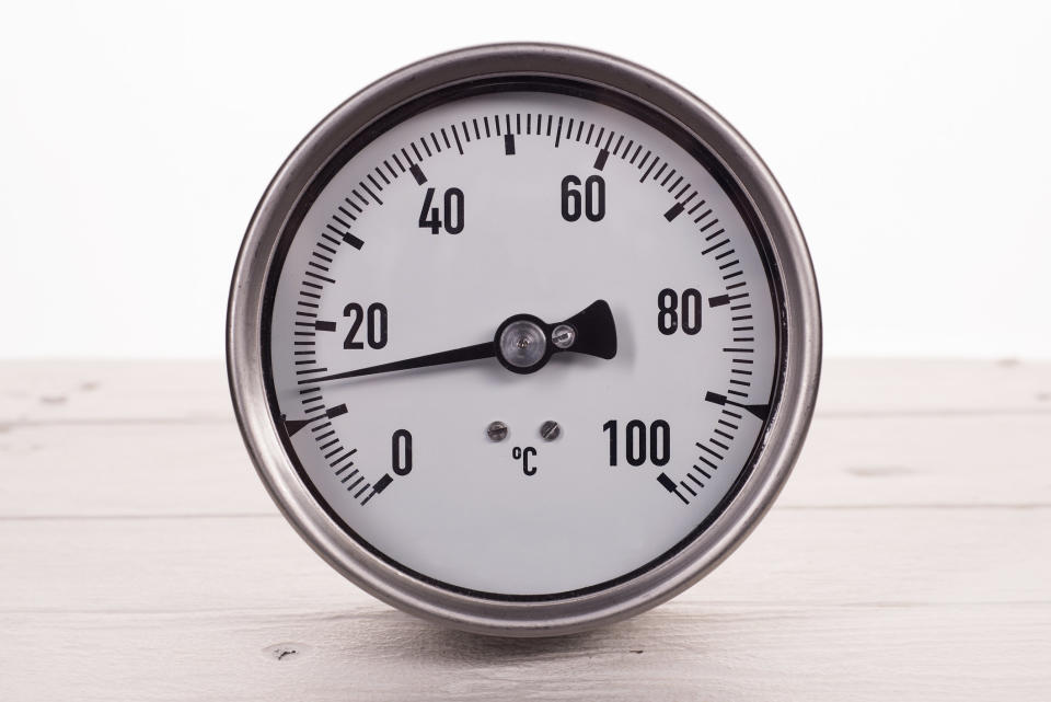 An oven thermometer