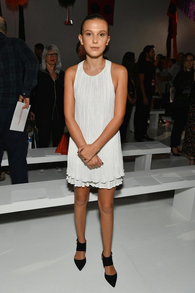 Stranger Things Millie Bobby Brown at Louis Vuitton Fashion Show, Eleven,  Season 3