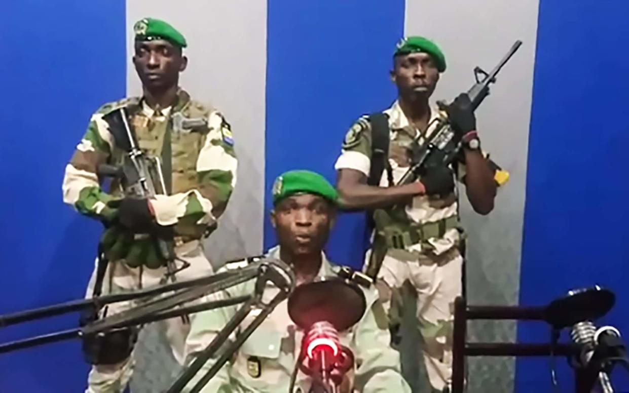 Gabon soldiers on state radio called on the people to 