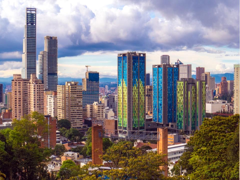 Bogotá has a modern side in addition to its old town (Getty Images/iStockphoto)