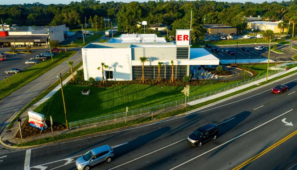 Traffic makes its way north on U.S. 441 in Belleview by the new AdventHealth Belleview 24-hour Emergency Room on Sept. 30. The new $18 million facility measures 13,000 square feet, has 12 beds, and will offer an array of services from board-certified emergency medicine physicians and nurses who specialize in emergency care for adults and children.