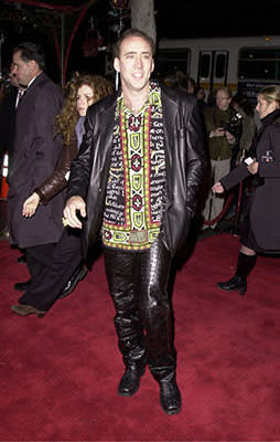 Nicolas Cage at the Hollywood premiere of Universal's The Family Man