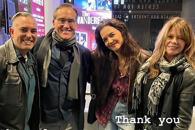 Katie Holmes/Instagram JC Alvarez, John Wesley Shipp, Katie Holmes, and Mary-Margaret Humes