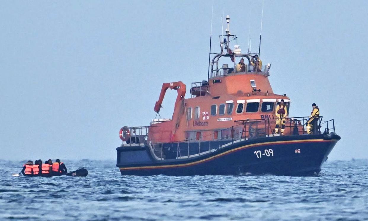 <span>Lifeboats were launched 9,192 times in 2023, a similar number to the previous year.</span><span>Photograph: Ben Stansall/AFP/Getty Images</span>