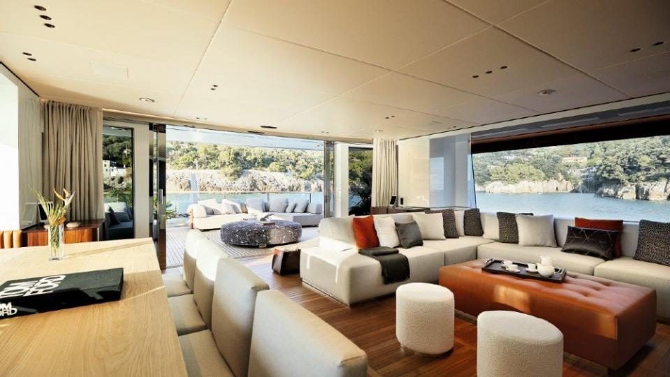 Rebeca is Benetti's new Oasis 40M superyacht with a 900-square foot open stern area.