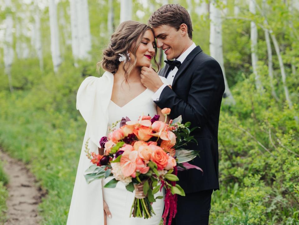 aspen tree bridal session 77