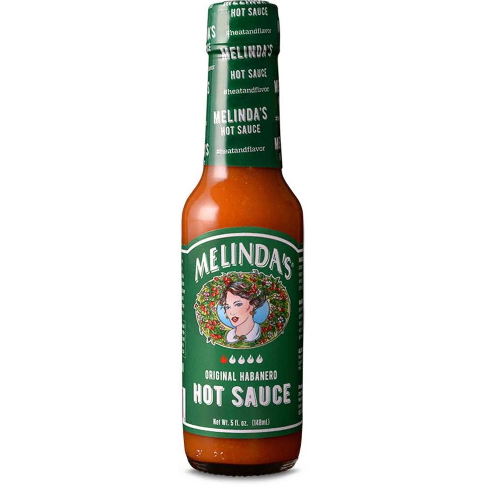 <p><a href="https://melindas.com/shop/melindas-original-habanero-hot-sauce-5oz/" rel="nofollow noopener" target="_blank" data-ylk="slk:Shop Now;elm:context_link;itc:0;sec:content-canvas" class="link ">Shop Now</a></p><p>Melinda’s Original Habanero Hot Sauce</p><p>$4.49</p><p>melindas.com</p><span class="copyright">Melinda's</span>