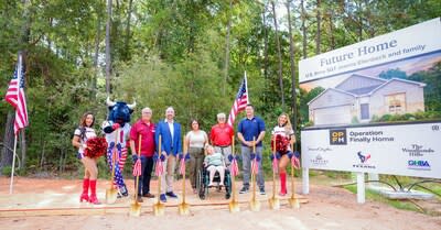 U.S. Army SGT Joanna Ellenbeck and family at the groundbreaking ceremony for their future home | August 11, 2023