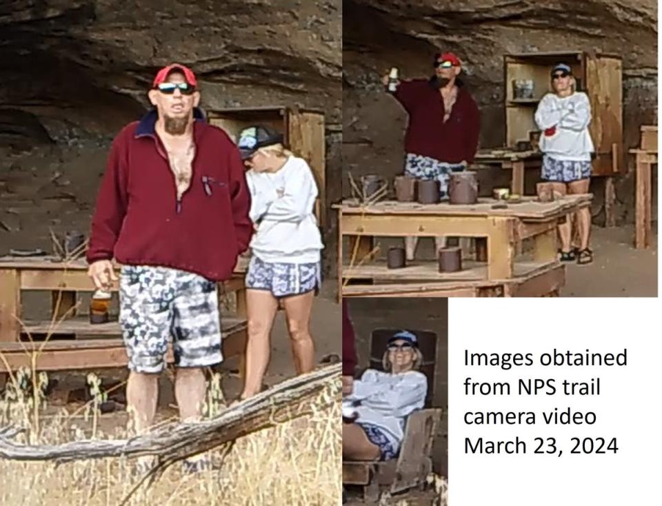 The pair allegedly took artefacts from a cabinet and handled a harness that could have damaged it (National Park Service)