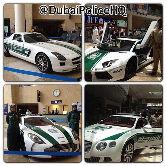 The Dubai police have added a Bentley GT, a Merc SLS and an Aston Martin One-77 to their swanky sports car patrols.