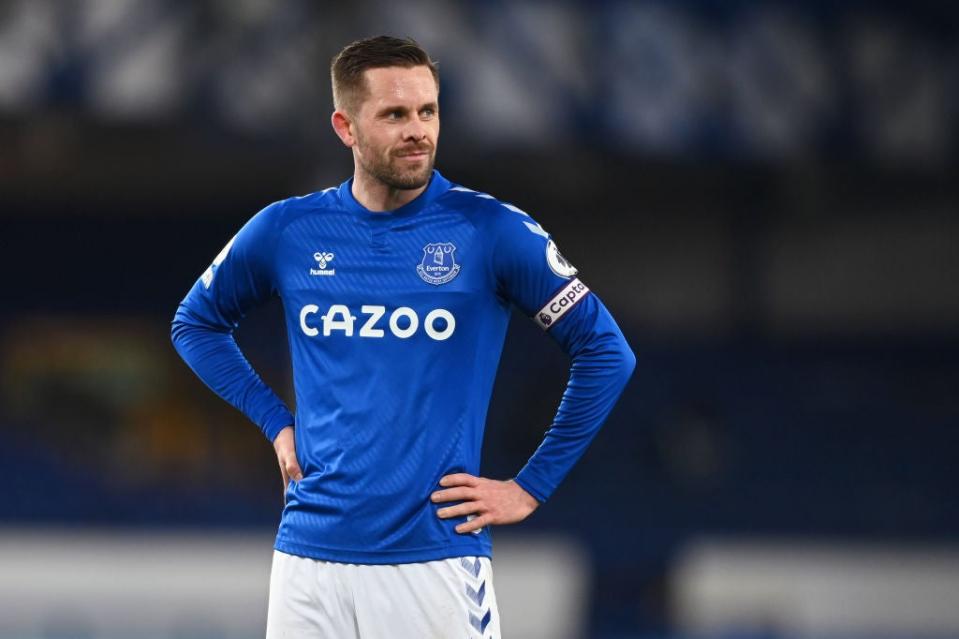 Gylfi Sigurosson of Everton reacts after defeat to Fulham (Getty)