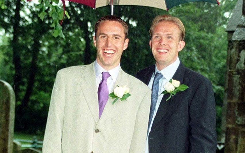 Andy Woodman (R) Gareth Southgate (L)