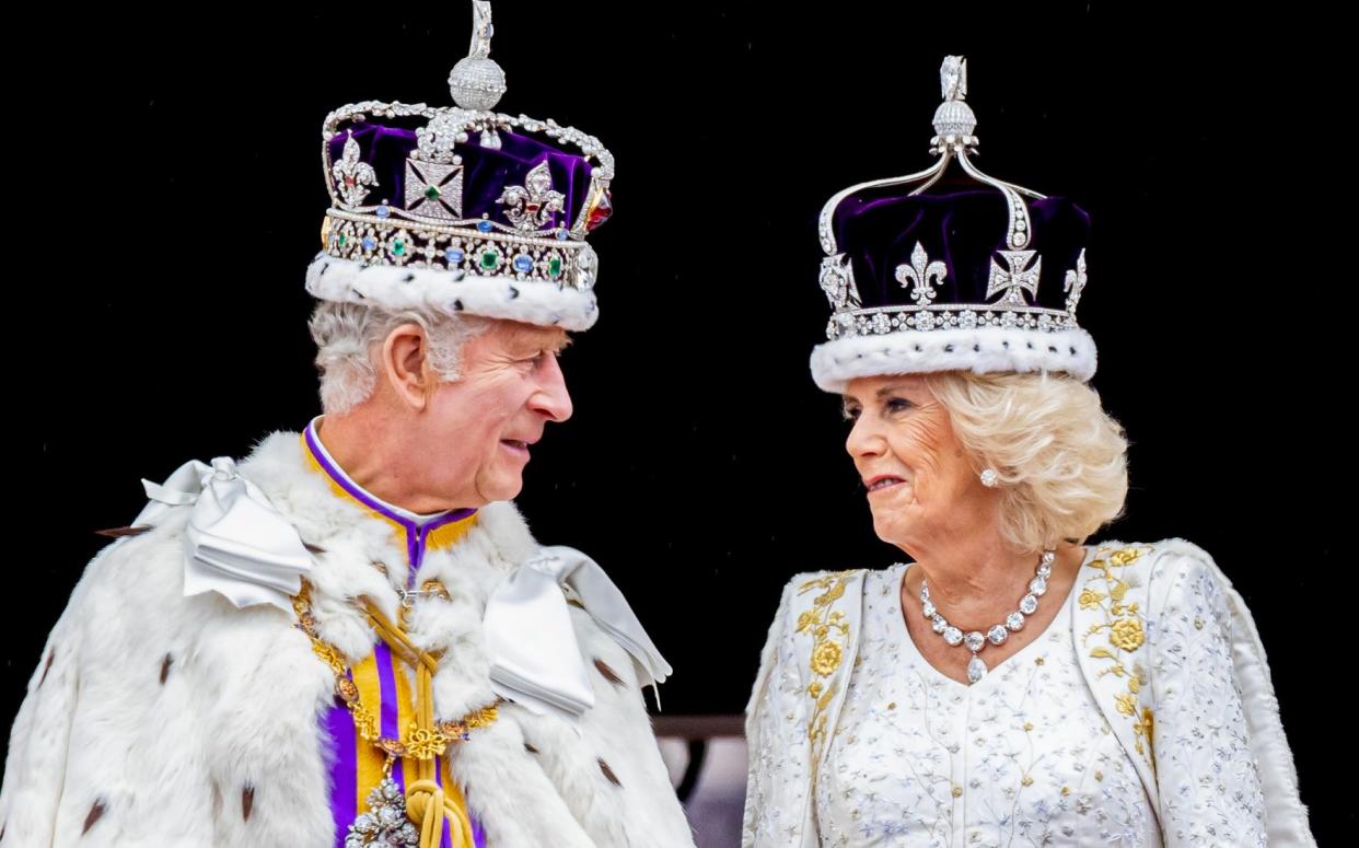 The King and Queen at the Coronation in May 2023