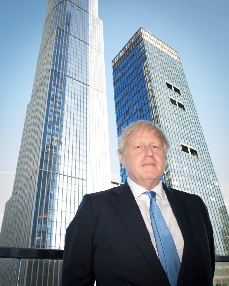 Boris Johnson pictured in New York after judges at the Supreme Court in London ruled that his advice to the Queen to suspend Parliament for five weeks was unlawful.
