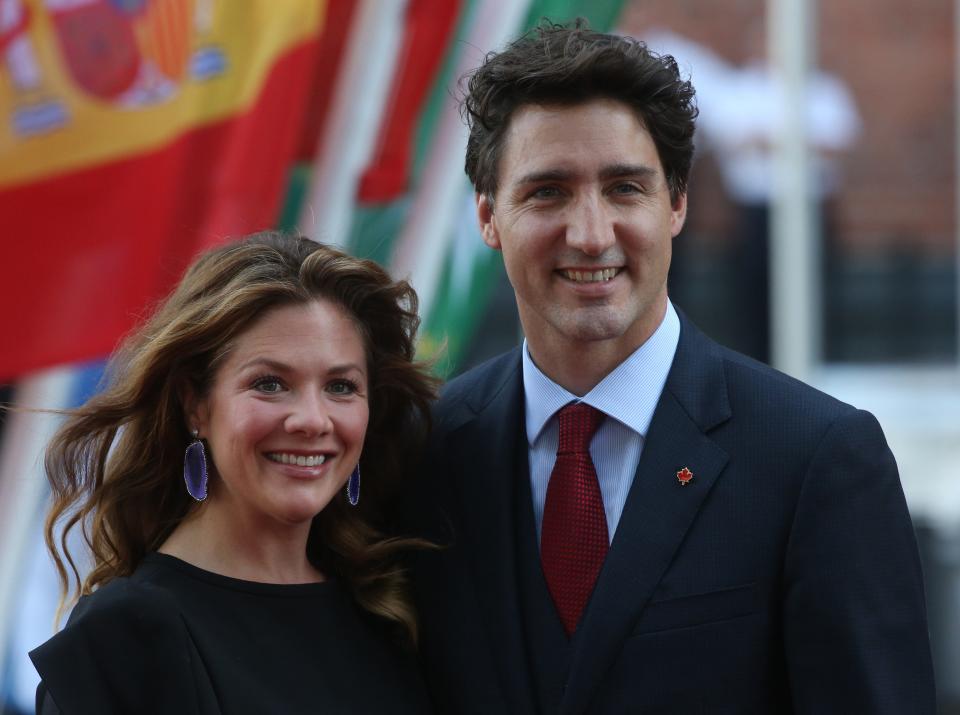 Canadian Prime Minister Justin Trudeau and Sophie Gregoire during the G20 Summit on July 7, 2017 in Hamburg, Germany.