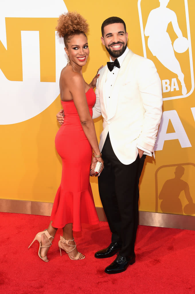 Drake cheesed in a big way as he escorted Rosalyn Gold-Onwude to the 2017 NBA Awards on June 26.