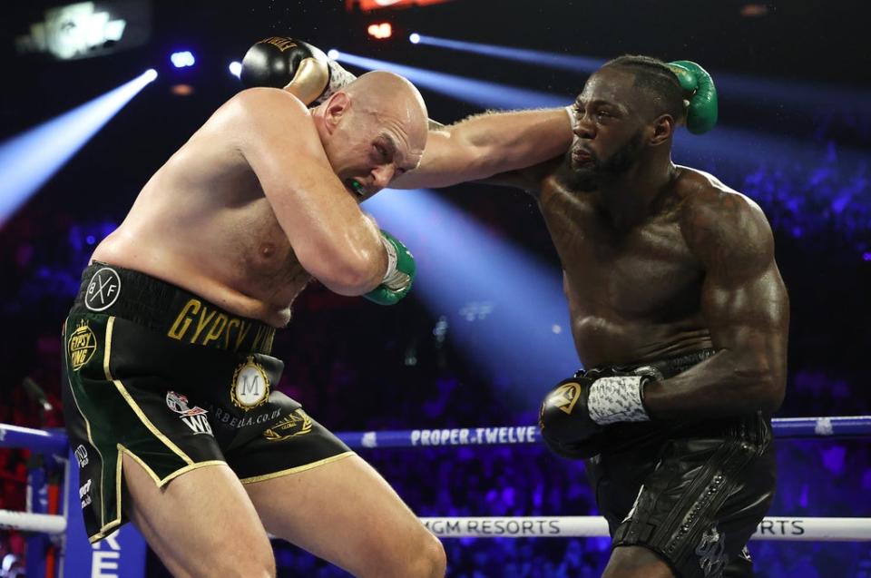 Wilder’s third fight against Fury was postponed as the Briton said he had tested positive for Covid (Getty Images)