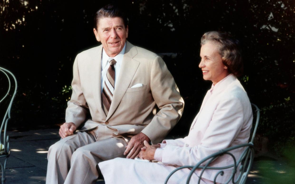 With President Reagan in 1981