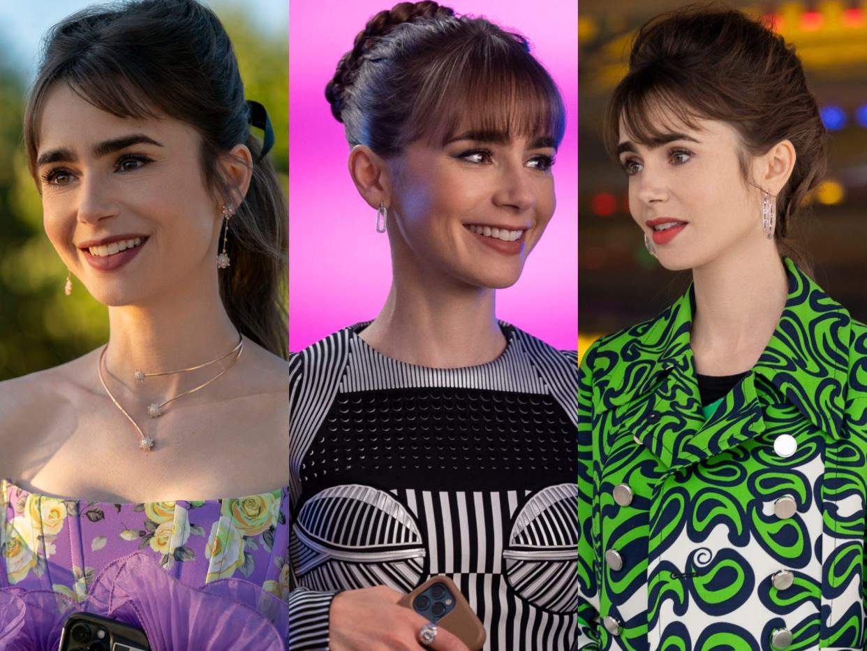 Lily Collins in "Emily in Paris."