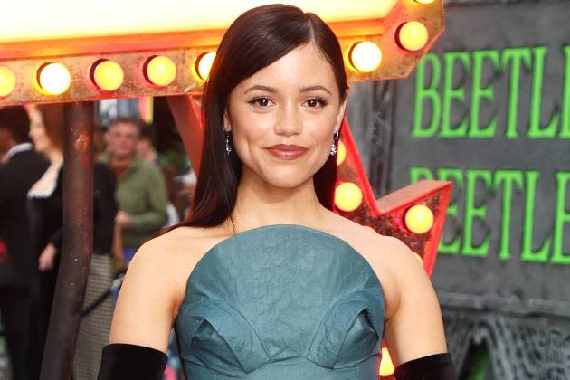 Jenna Ortega at the U.K. Premiere of "Beetlejuice Beetlejuice" on Aug. 29, 2024 in London - Credit: Hoda Davaine/Dave Benett/WireImage