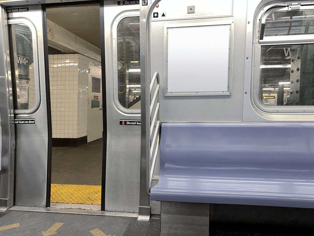 <p>Man in horrifying attack on Asian American woman on New York subway as other passengers look on</p> (Getty Images/iStockphoto)