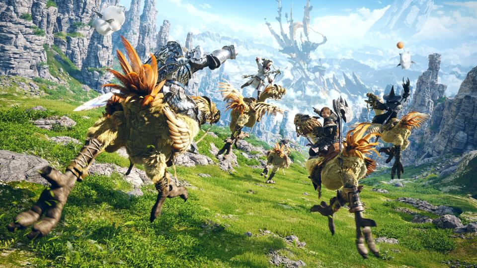 “Final Fantasy XIV: A Realm Reborn” Chocobos Art.