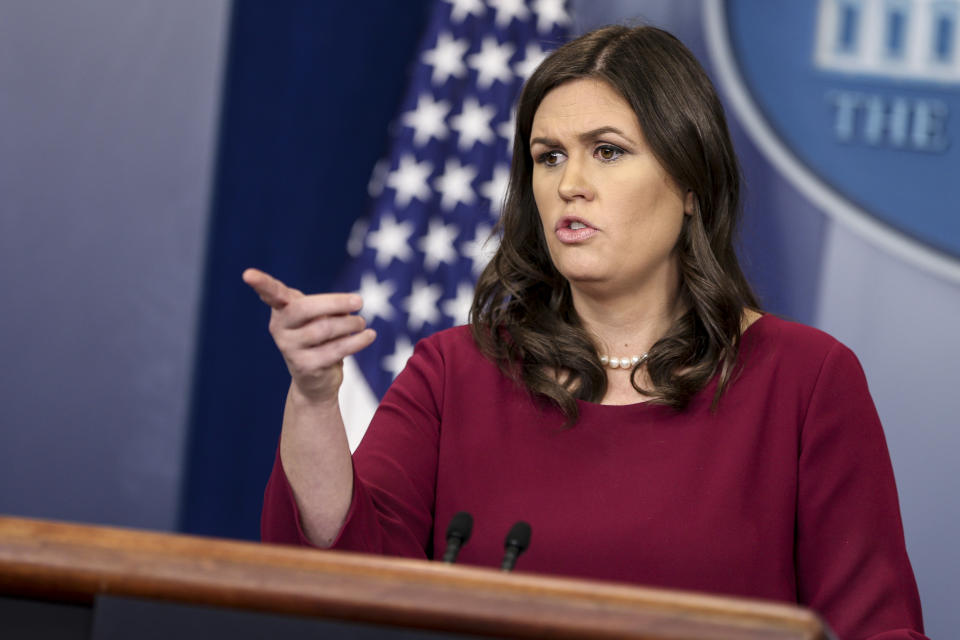 Sarah Huckabee Sanders hat die amüsanten Gerüchte aus der Welt geräumt, dass sie keinen Kuchen backen könne. (Bild: ddp Images)