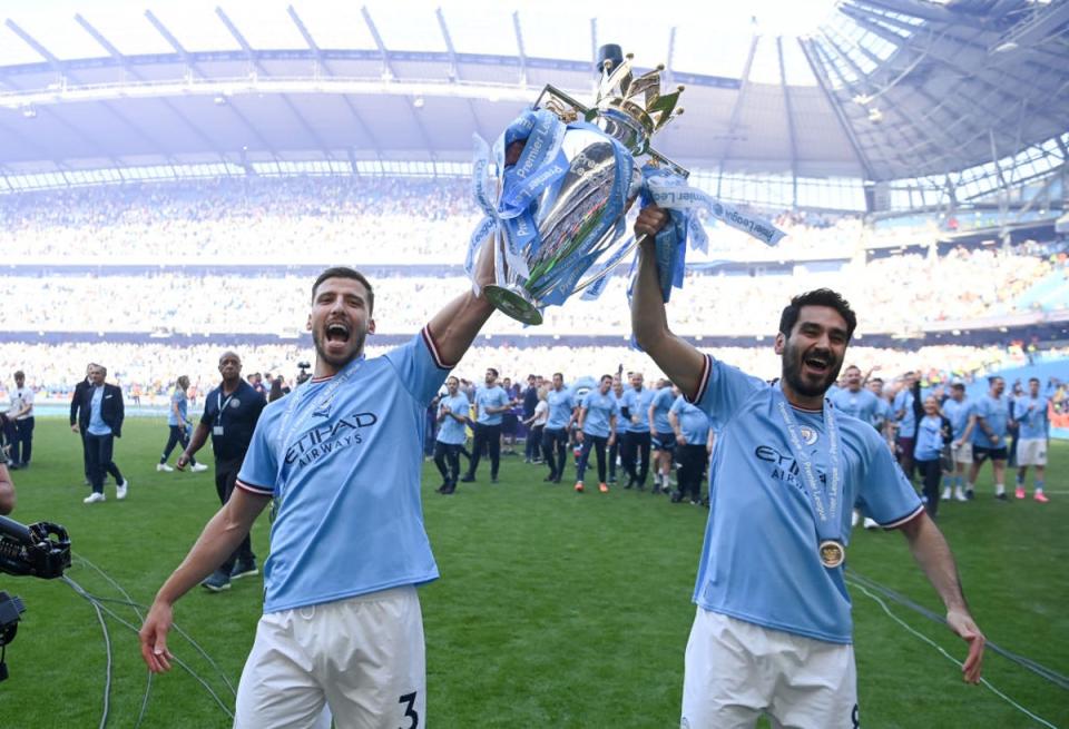 Dias has won three Premier League titles in a row with City (Getty Images)