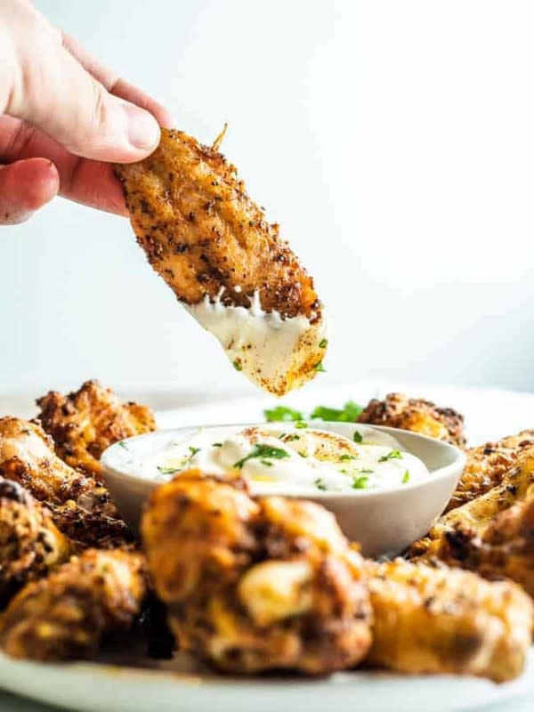 <p>Fat For Weight Loss</p><p>Who knew baked wings could ever be this crispy? The secret ingredient might surprise you!</p><p><strong>Get the recipe: <a href="https://www.fatforweightloss.com.au/keto-crispy-chicken-wings/" rel="nofollow noopener" target="_blank" data-ylk="slk:Keto Crispy Chicken Wings;elm:context_link;itc:0;sec:content-canvas" class="link rapid-noclick-resp">Keto Crispy Chicken Wings</a></strong></p>