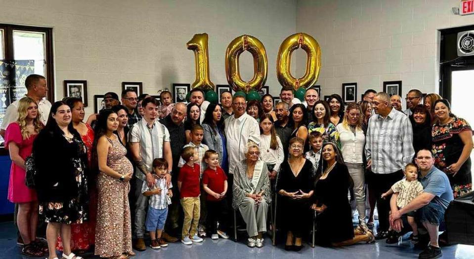 Nellie Munos of Silvis celebrated her 100th birthday May 5, 2023 at Our Lady of Guadalupe Catholic Church, Silvis.