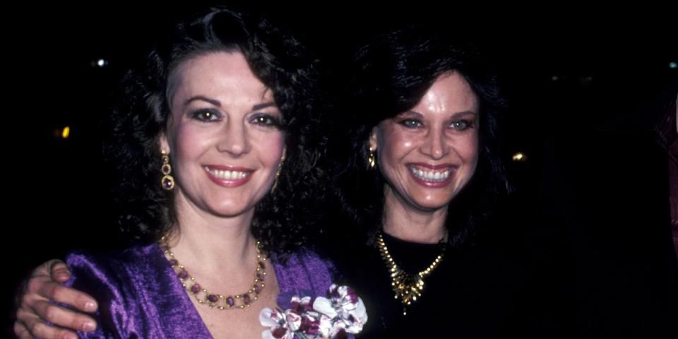 Natalie Wood and Sister Lana Wood pose for a photo.