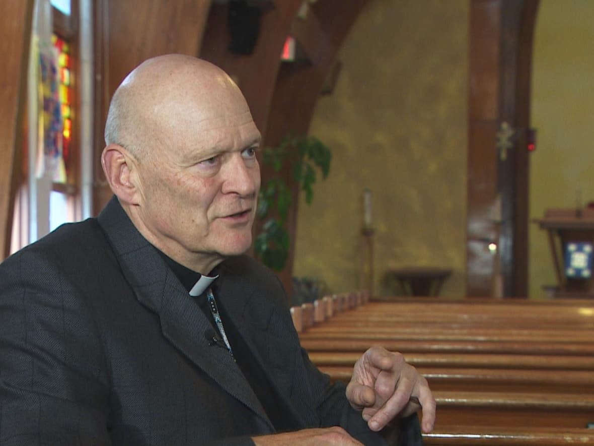 Bishop Mark Hagemoen wrote an open letter this week on what he calls the severity of vaccine mandates.  (CBC - image credit)