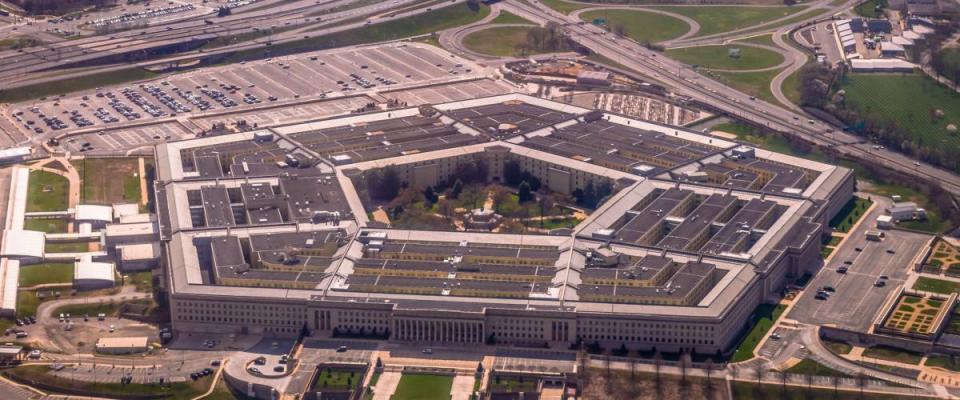 The Pentagon from above in Washington, DC