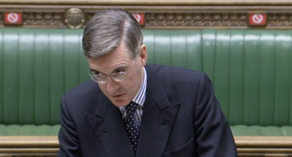 'We need to turn up to do our job.' Jacob Rees-Mogg in the House of Commons on Thursday. (Parliamentlive.tv)