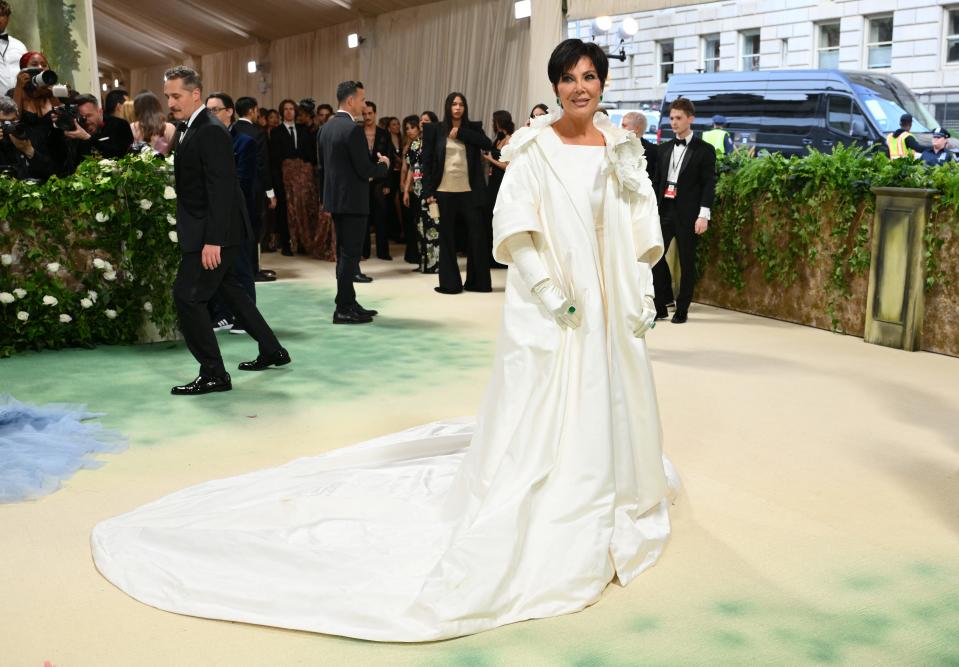 Kris Jenner arrives for the 2024 Met Gala at the Metropolitan Museum of Art on May 6, 2024, in New York.