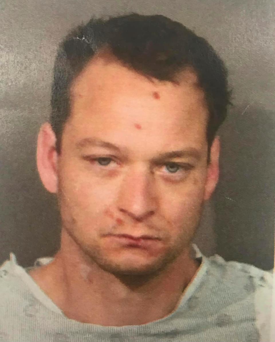 This undated photo released by the Placer County Sheriff's Office shows fugitive Eric Abril, 35. Police are searching for Abril of California, who is accused of murder and has fled from a hospital in a Sacramento suburb early Sunday morning, July 9, 2023.