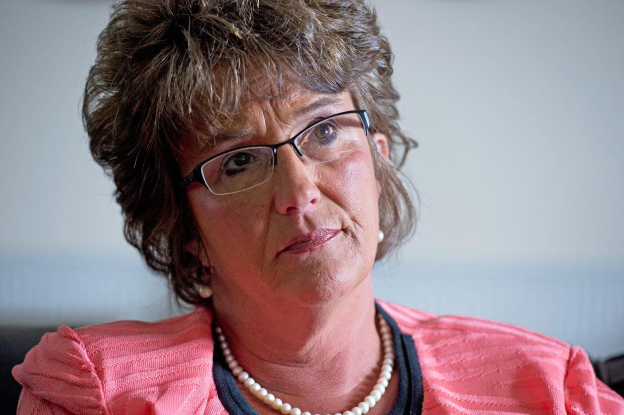 UNITED STATES - MAY 20: Rep. Jackie Walorski, R-Ind., is interviewed by Roll Call in her Cannon Building office. (Photo By Tom Williams/CQ Roll Call)