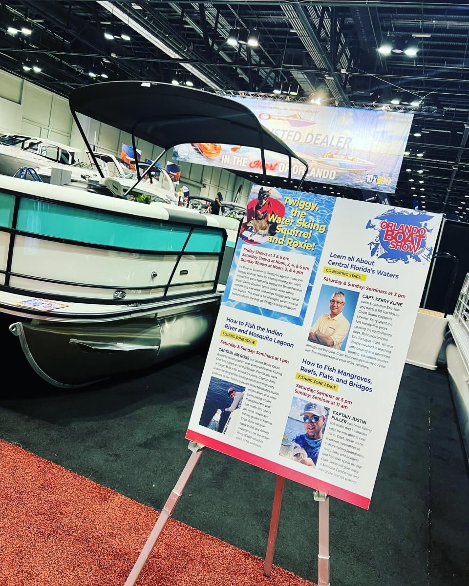 The boat show will be at the Orange County Convention Center.