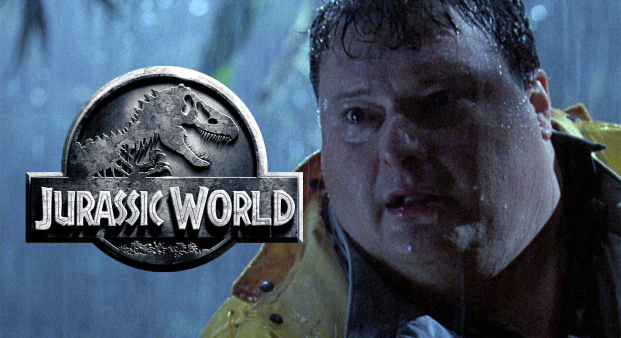 Dilophosaurus returning for Jurassic World 2: Wayne Knight's Dennis Nedry was dispatched by one in the first film (Universal)