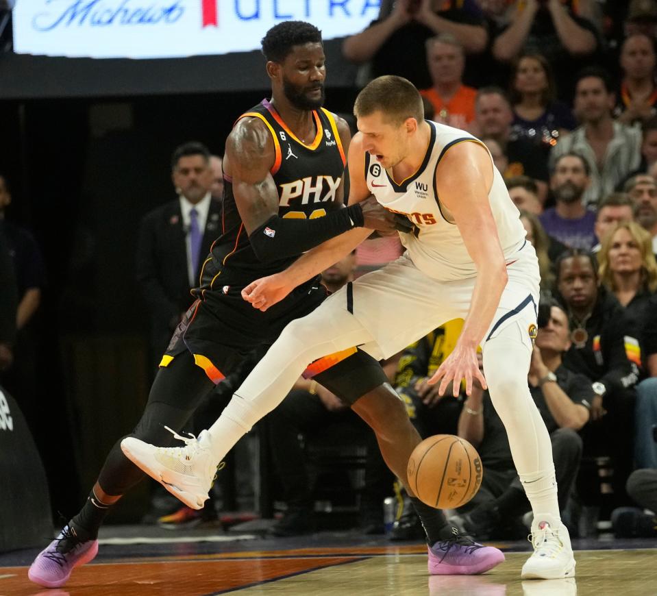 The Phoenix Suns' Deandre Ayton had a bounce-back Game 4 against the Denver Nuggets.