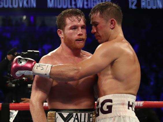 Saul ‘Canelo’ Alvarez beats Gennady Golovkin to inflict his first defeat in brutal rematch that sets up trilogy bout