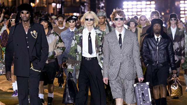 Pharrell Supported By All Four Kids at His First Louis Vuitton Show