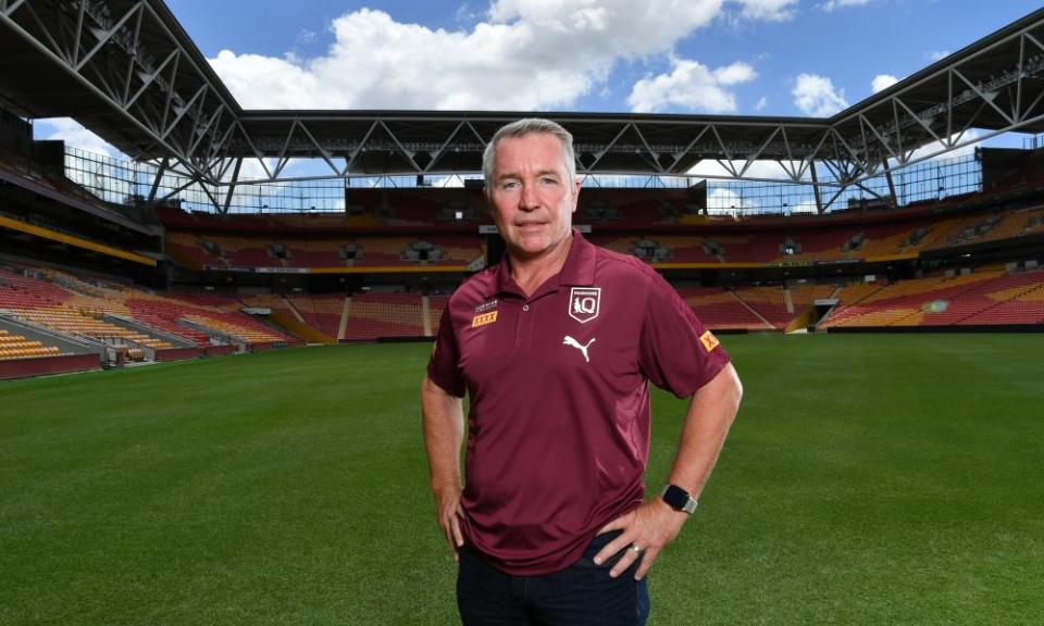 Paul Green poses for a photograph at Suncorp Stadium in Brisbane in 2021.