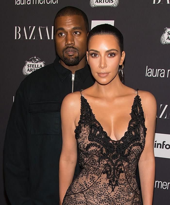 Kim was the victim of a sex tape leak in previous years. Pictured here with husband Kanye West. Source: Getty Images.