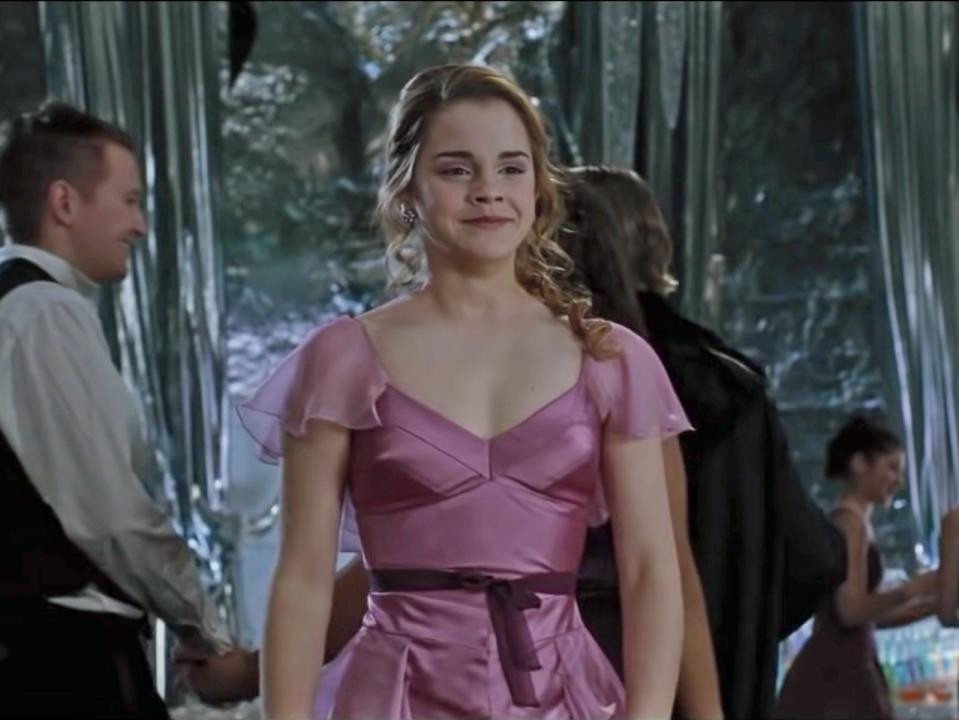 hermione granger at the yule ball in harry potter and the goblet of fire