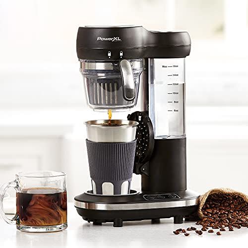 2) PowerXL Grind and Go Automatic Single-Serve Coffee Maker